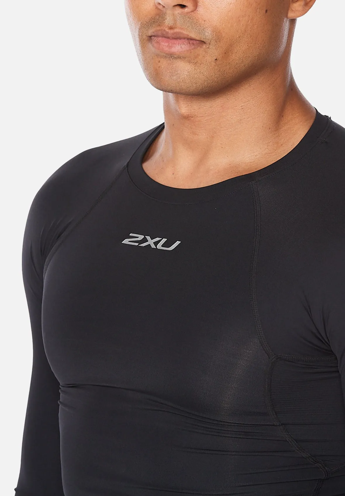 2XU  Core Compression L/S Top Mens Black/Silver