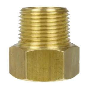 3/4" x 3/4" Female Inverted Flare x Male NPTF Adapter Solid Yellow Brass 202JJ