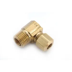 3/8" OD Compression x 3/8" NPT Male Elbow Adapter