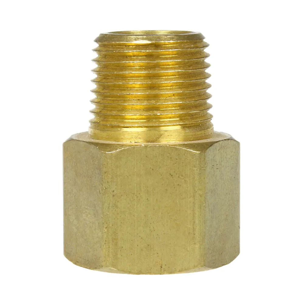 3/8" x 3/8" Female NPTF x Male NPTF Solid Brass Extension Adapter Pipe Fitting