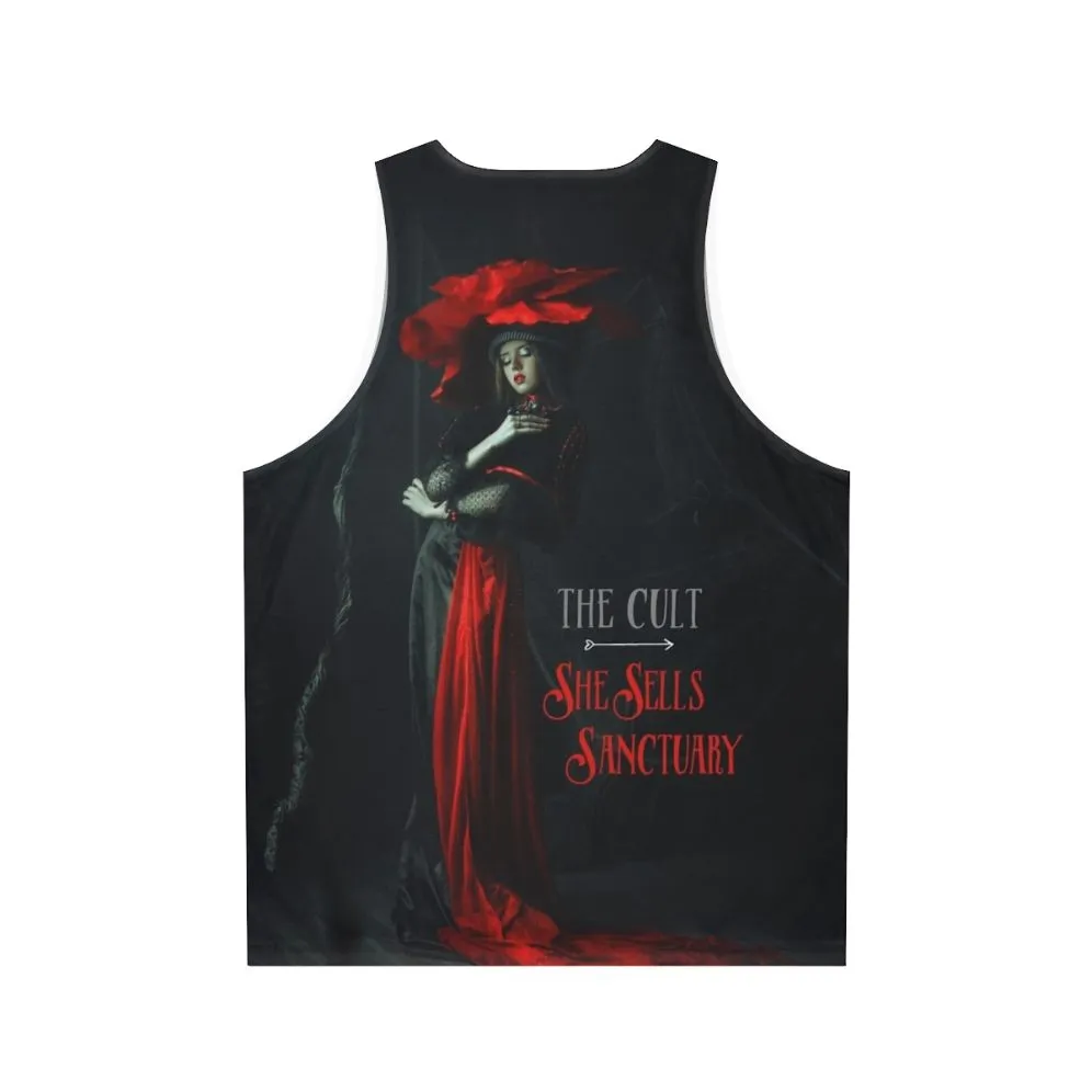 80s Rock Unisex Tank Top: "She Sells Sanctuary" by The Cult