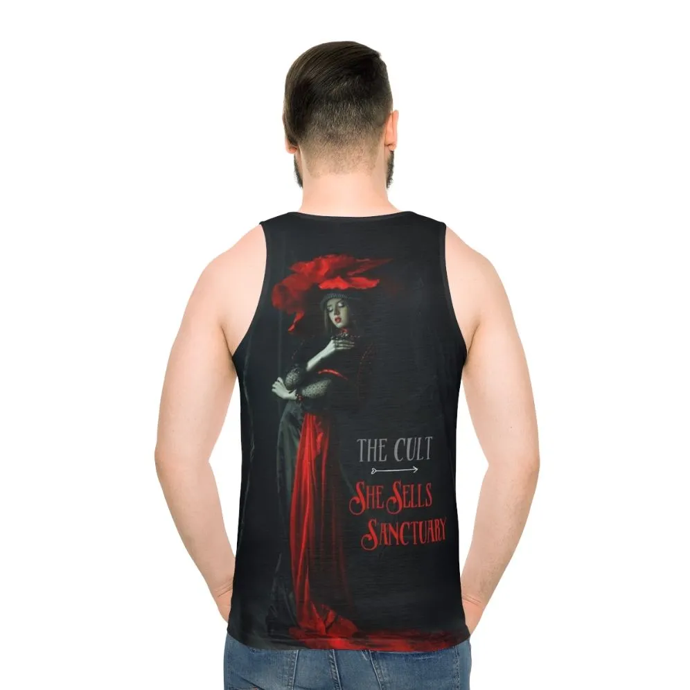 80s Rock Unisex Tank Top: "She Sells Sanctuary" by The Cult