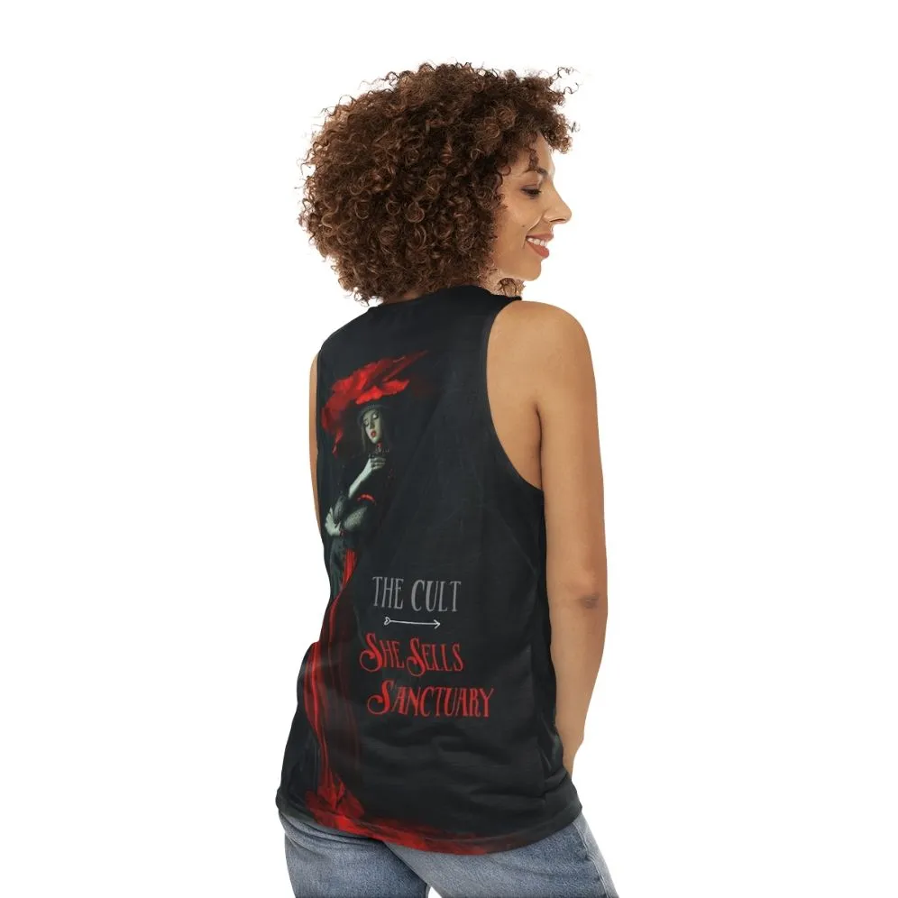 80s Rock Unisex Tank Top: "She Sells Sanctuary" by The Cult