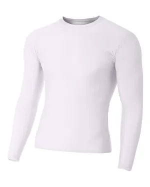 A4 Youth Long Sleeve Compression Crew