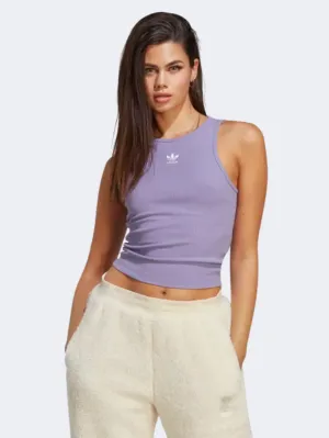 Adidas Adicolor Essentials Rib Women Original Tank Purple