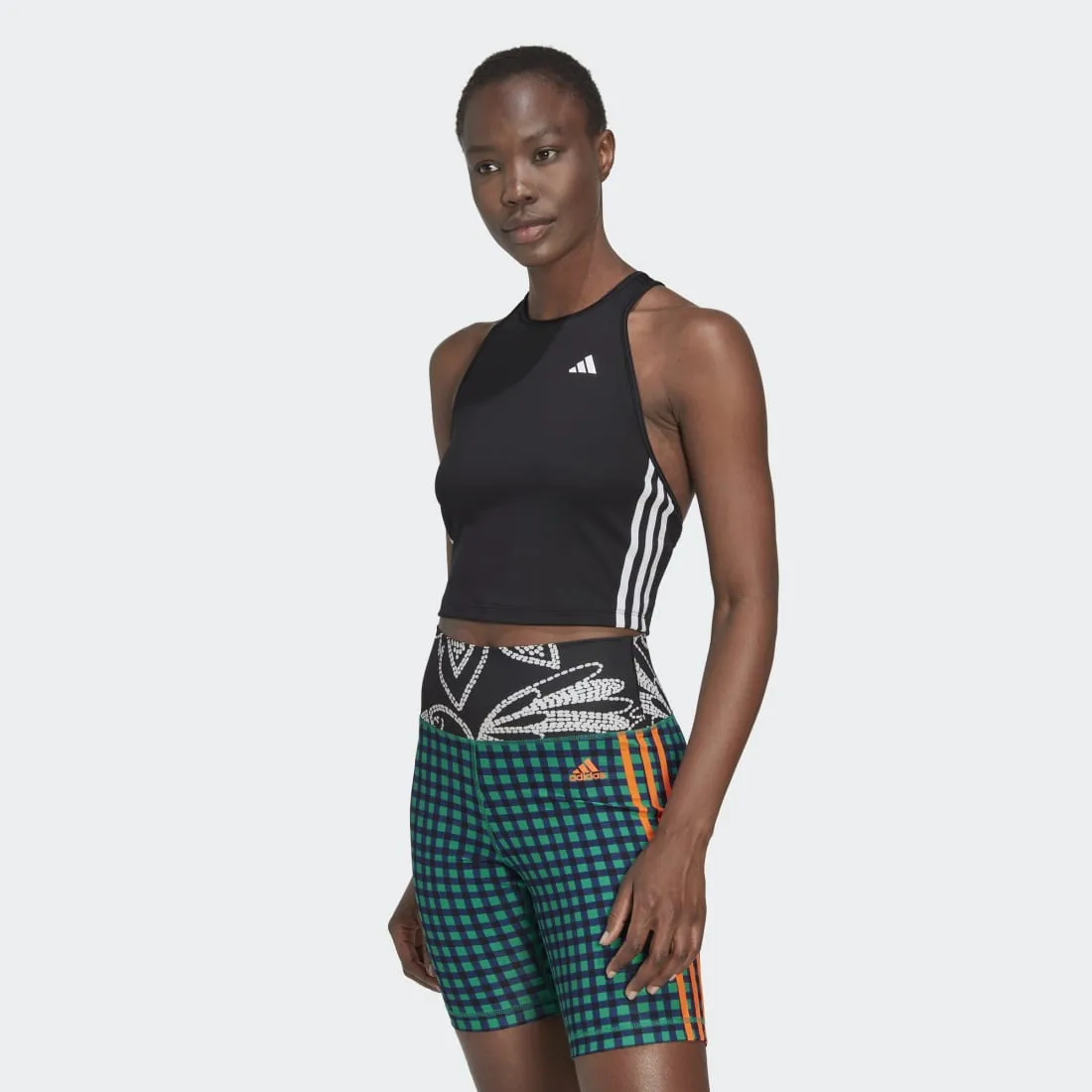 adidas AEROREADY Made for Training 3-Stripes Crop Top Women's Tank