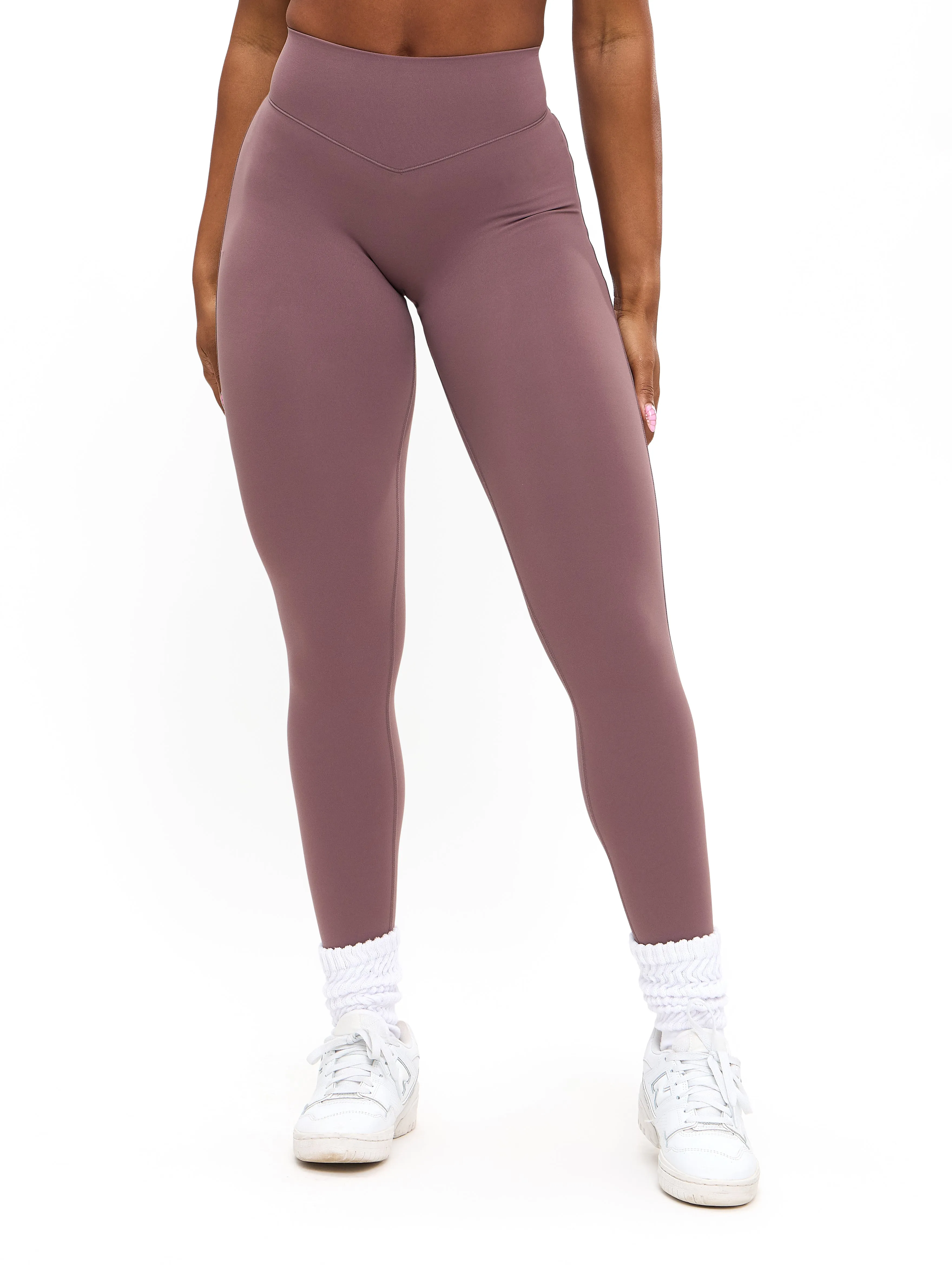 Aggressive Scrunch Legging - Mocha Berry