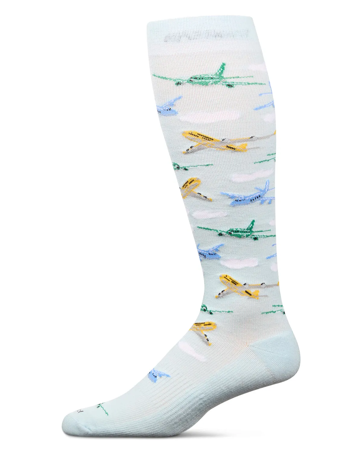 Airplanes Bamboo Blend 8-15 mmHg Graduated Compression Socks