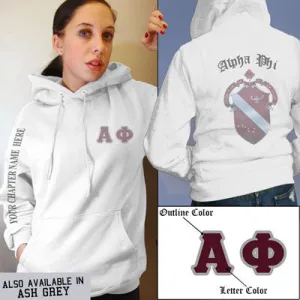 Alpha Phi Crest Hoodie - G185 - SUB