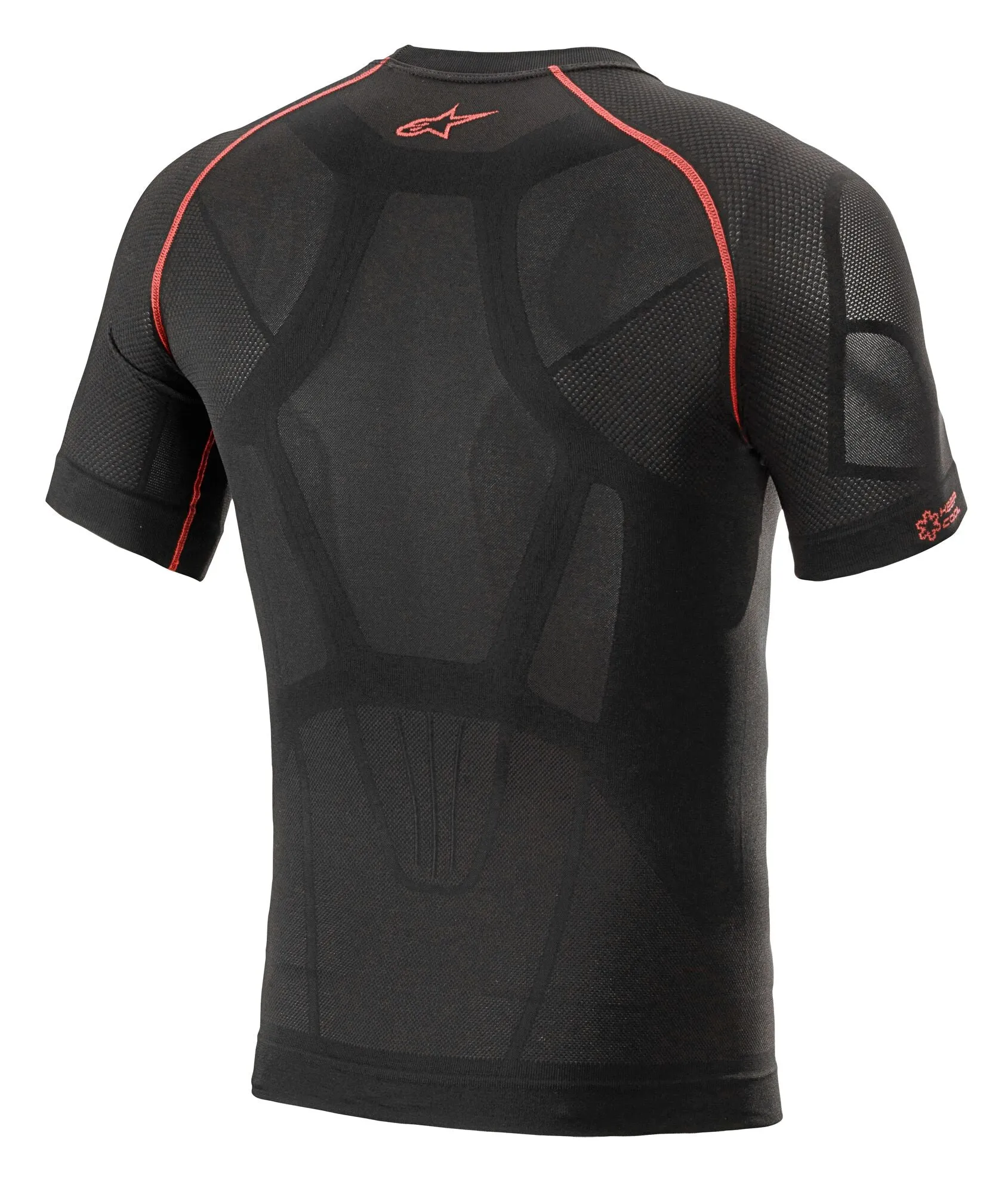 ALPINESTARS 4752721_13_XS/S RIDE TECH V2 TOP Short sleeve SUMMER, black/red, Size XS/S