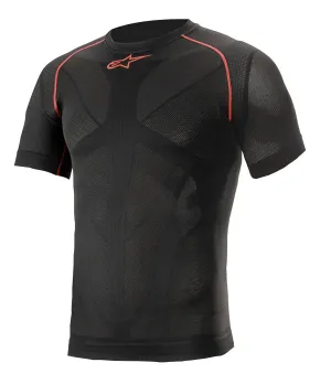 ALPINESTARS 4752721_13_XS/S RIDE TECH V2 TOP Short sleeve SUMMER, black/red, Size XS/S