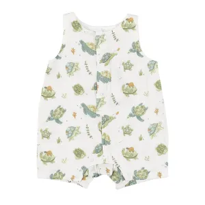 Angel Dear Sleeveless Shortie Romper Sea Turtles