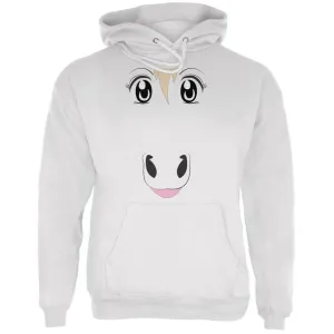 Anime Horse Face Uma White Adult Hoodie