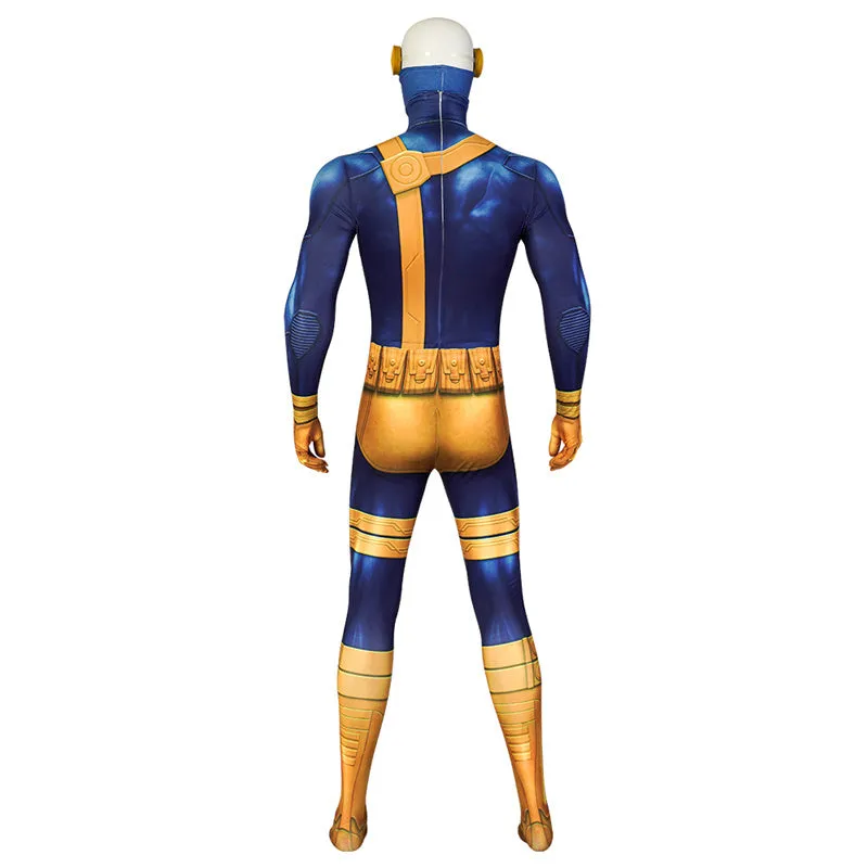 Animed X-men Cyclops Cosplay Costume Superhero Scott Summers Jumpsuit Halloween Carnival Suit