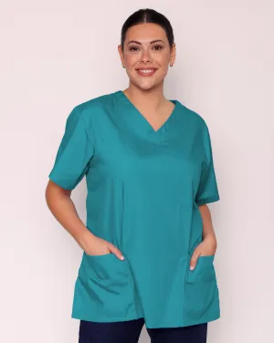 Aria Unisex Lightweight Scrub Tunic - Jade