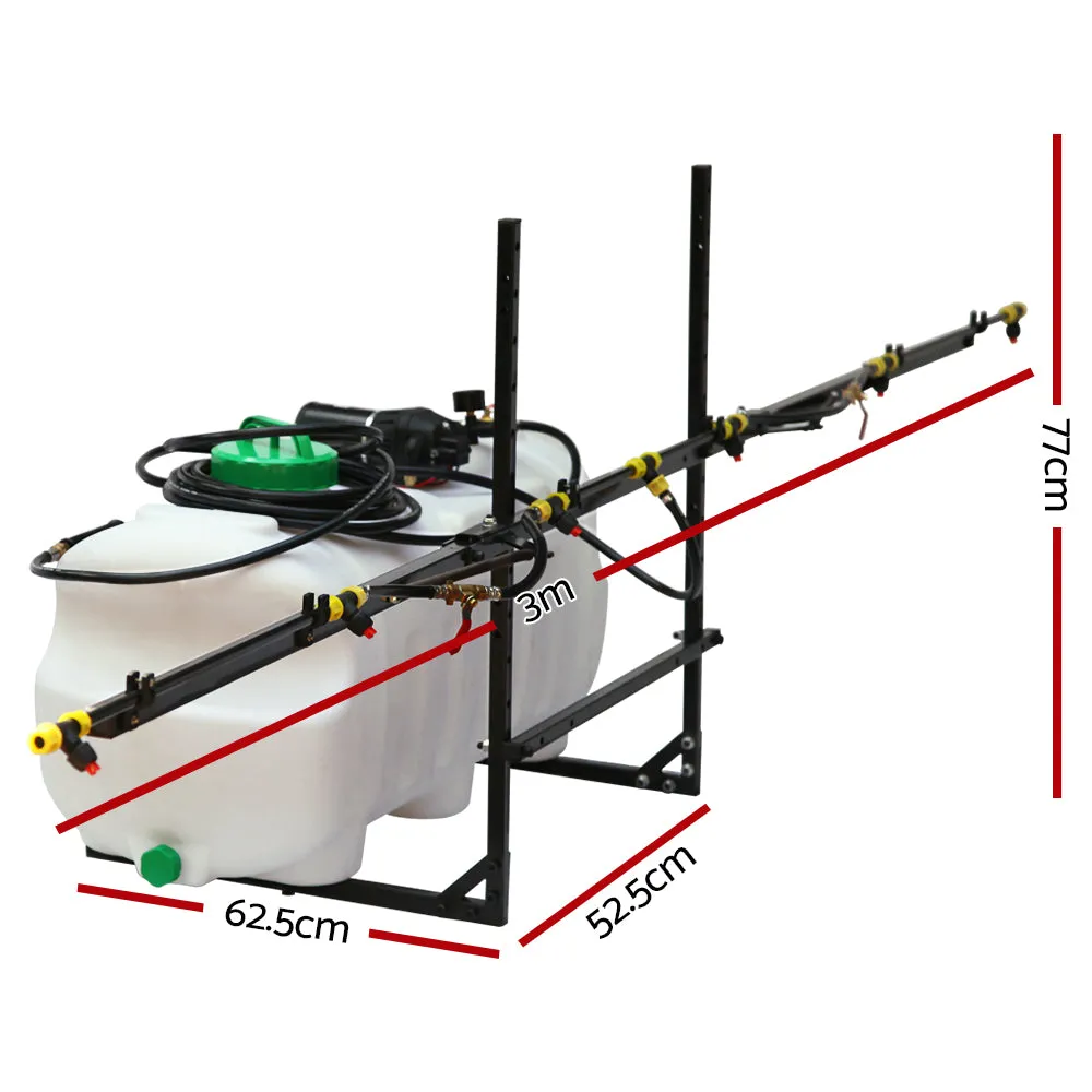 ATV Garden Weed Sprayer Pump Boom Spray Jet Stream Pesticide Fertilise 100L Tank