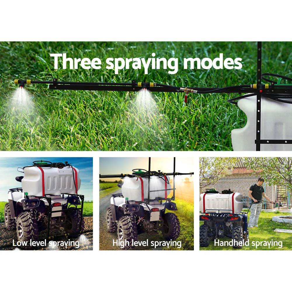 ATV Garden Weed Sprayer Pump Boom Spray Jet Stream Pesticide Fertilise 100L Tank