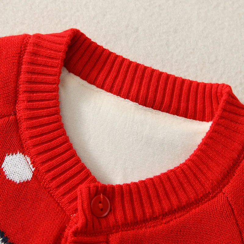 Baby Winter Thicken Warm Romper Christmas Sweater