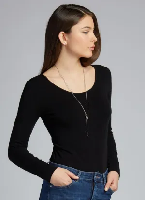 Bamboo Long Sleeve Scoop Neck Top