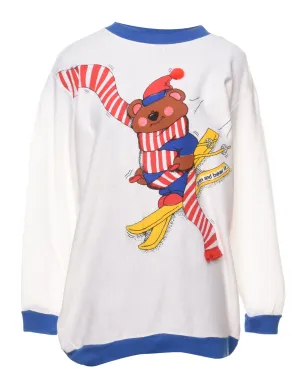 Bear Cartoon Sweatshirt - S