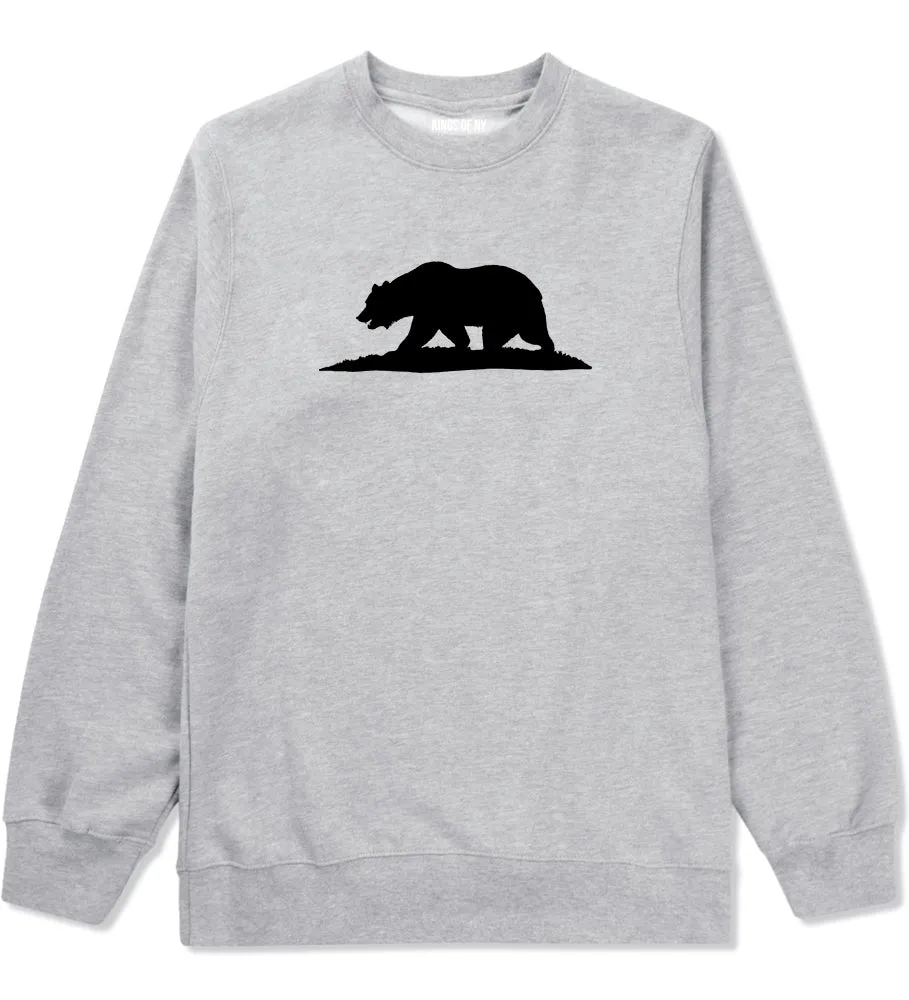 Bear Logo California Republic Mens Crewneck Sweatshirt