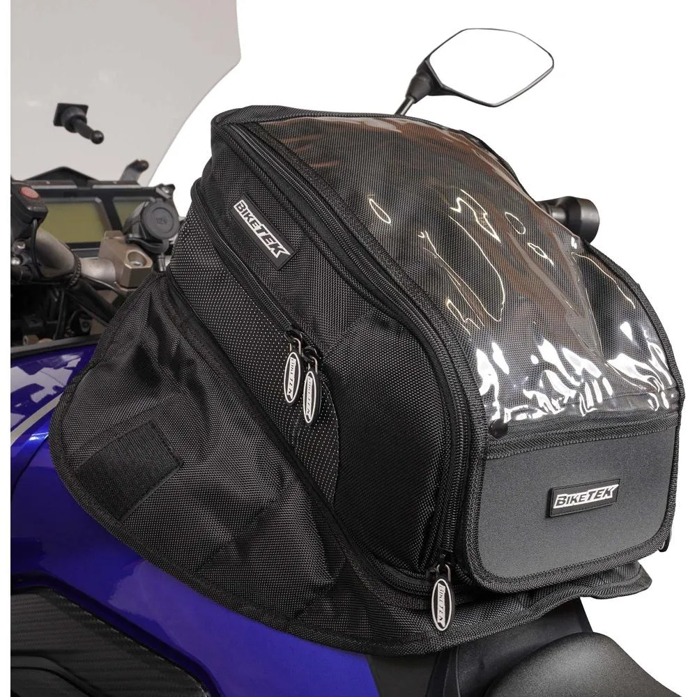 BikeTek Urbano Motorcycle Magnetic Tank Bag Black