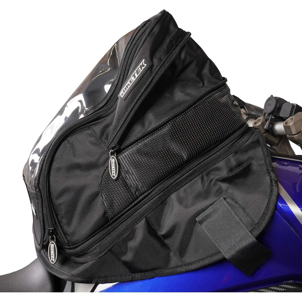 BikeTek Urbano Motorcycle Magnetic Tank Bag Black