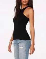 BOBI High Neck Knit Tank Top