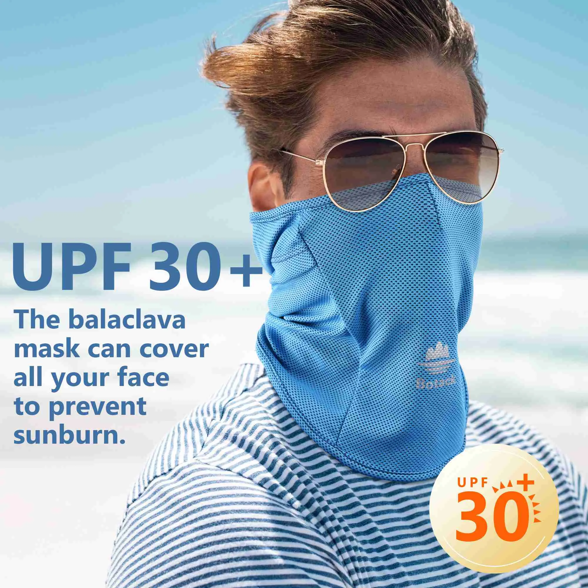 Botack Sun Protection Balaclava Mask - Breathable Full Head Cover for Cycling Fishing