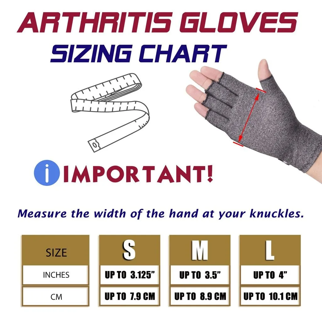 Breathable Lightweight Smart Stitch Cotton Compression Gloves For Arthritis, Stiff Muscles And Joints