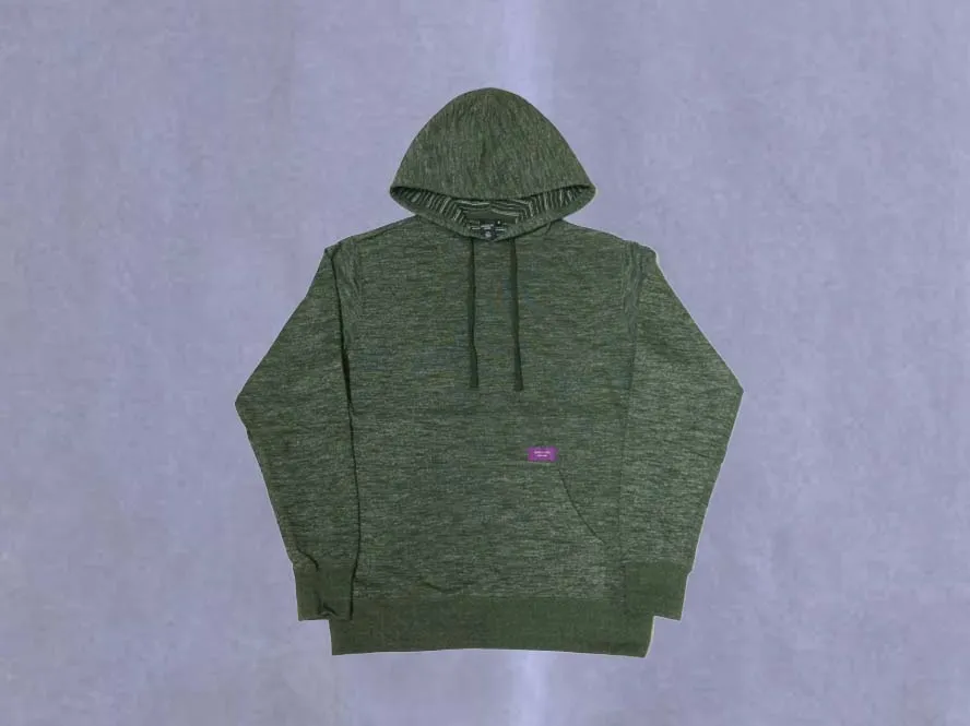 Brooklyn Work T38 Stripe French Terry Pullover Hoodie Green