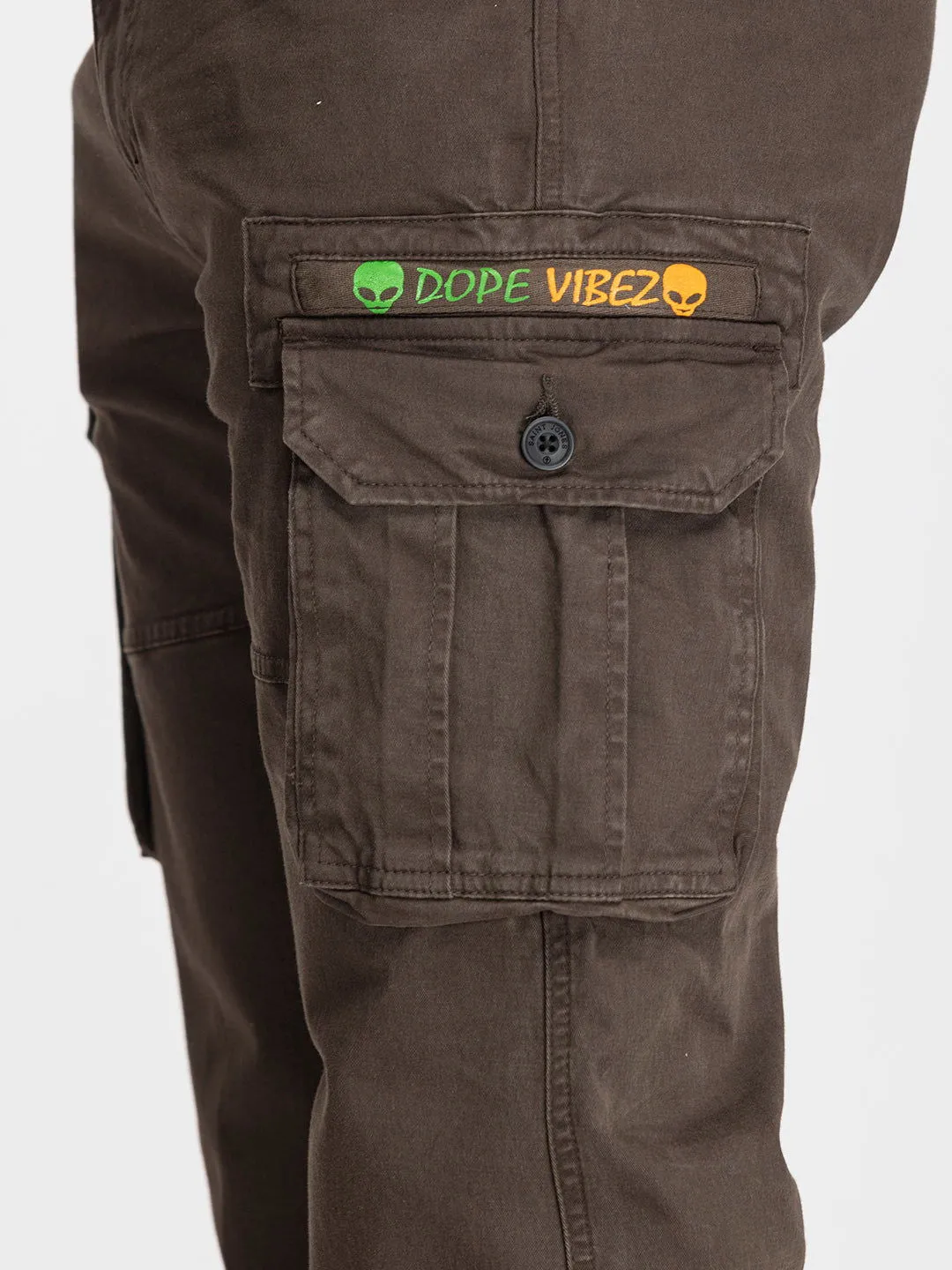 BROWN COTTON CARGO 6-POCKETS DOPE VIBEZ