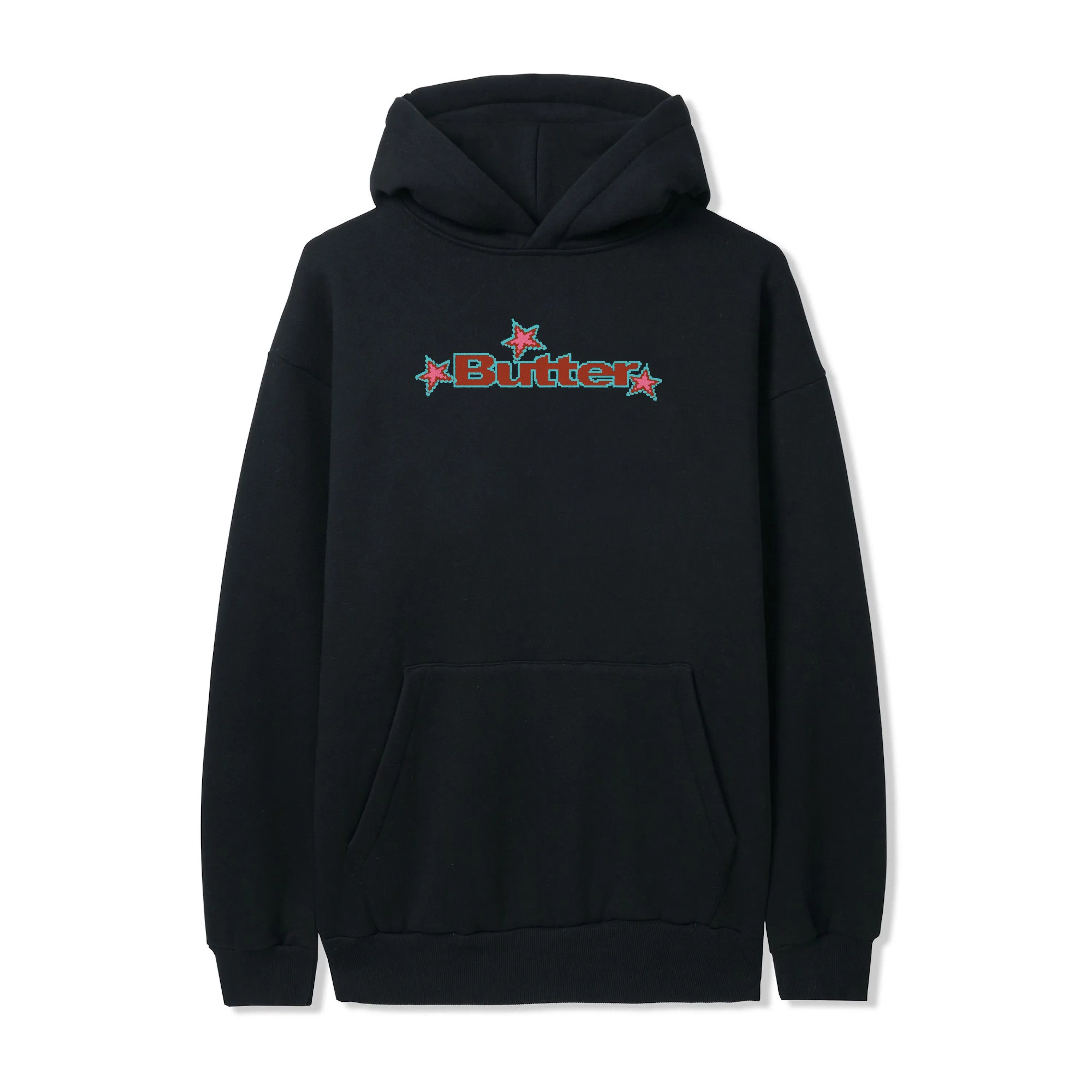 Butter Goods Star Logo Pullover Hood - Black