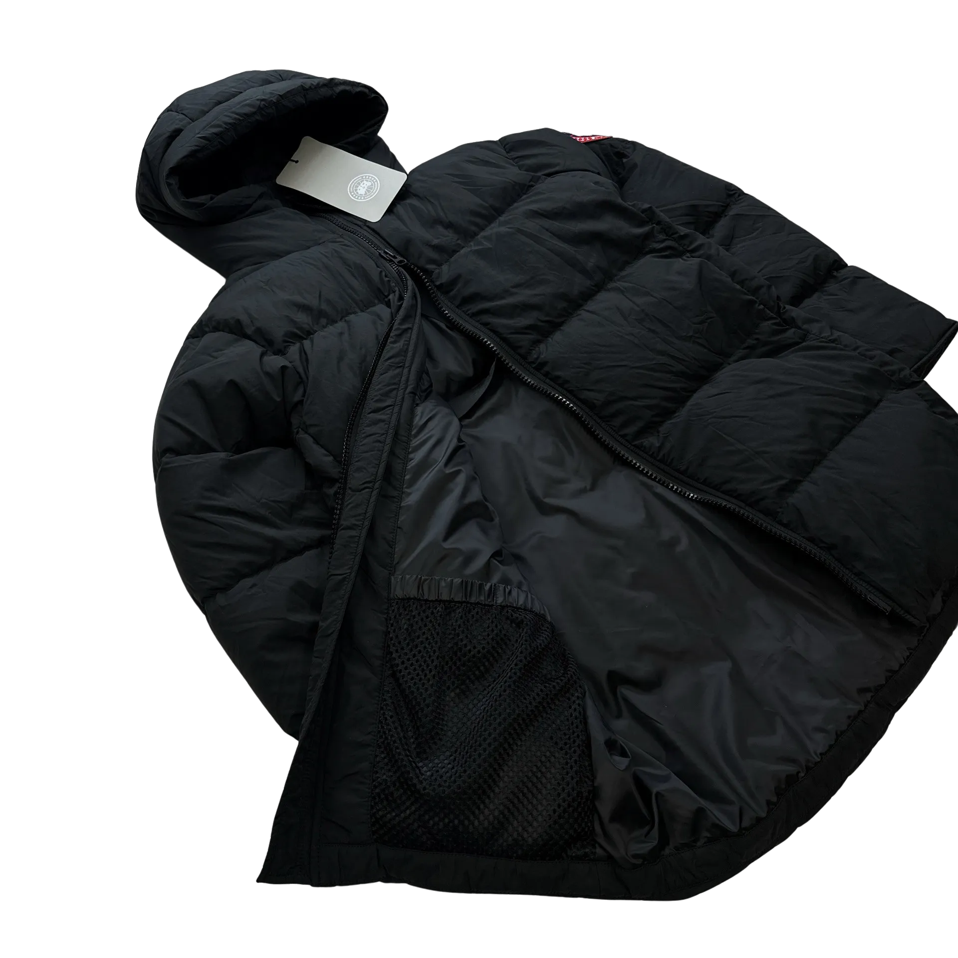 Canada Goose Black Laurence Long Puffer Parka Jacket - Small