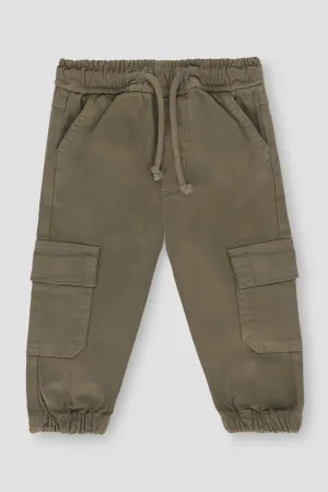 Cargo Jogger Pant For Baby Boy - Khaki