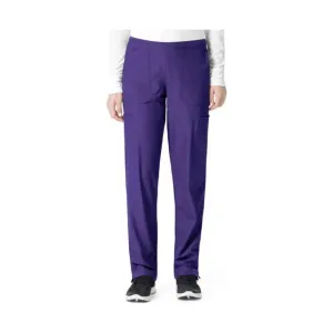 Carhartt Women's Flat Front Straight Leg Scrubs Pants - Grape