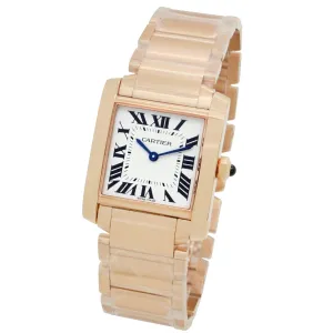 Cartier Tank Francaise WGTA0030 Silver-tone Dial Quartz Women's Watch