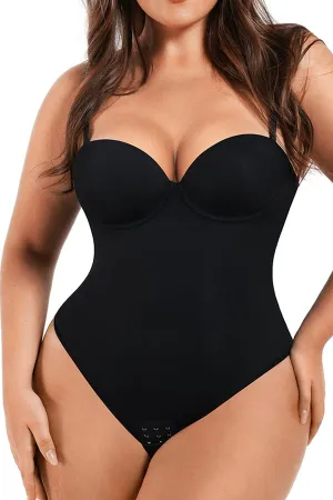 Classic Black Underwire Bustier Shaping Bodysuit