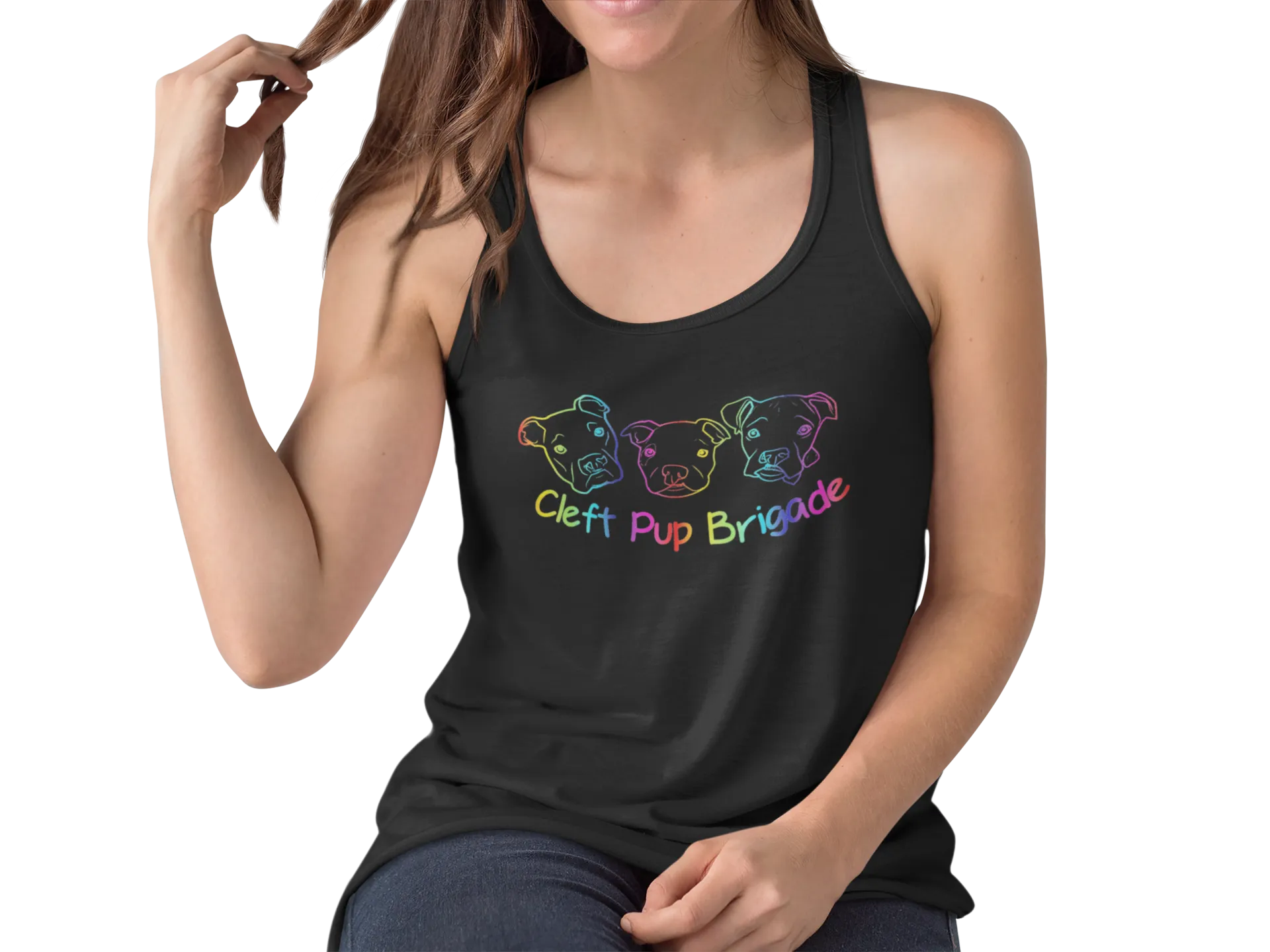 Cleft Pup Brigade Pride Racerback Tank