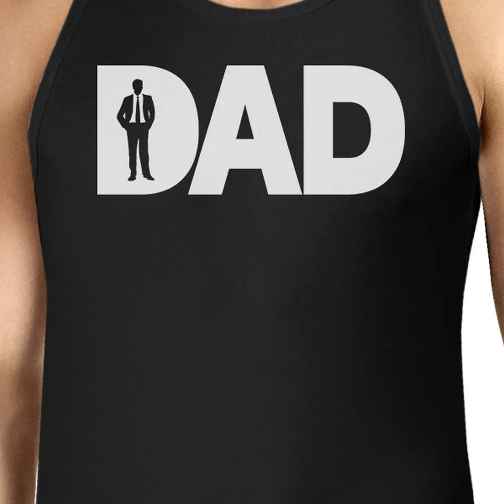 Dad Business Mens Black Unique Graphic Tank Top Funny Gifts For Dad