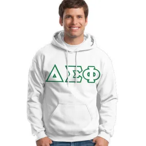 Delta Sigma Phi Hooded Sweatshirt - G185 - TWILL