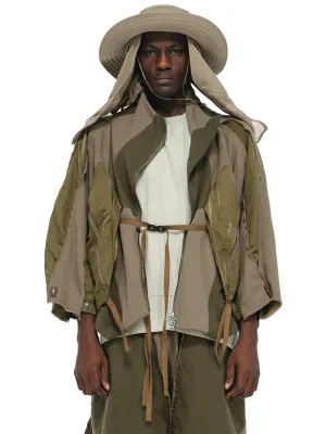 DUNE RAIDERS MULTI LAYERED CROPPED JACKETS/PONCHO