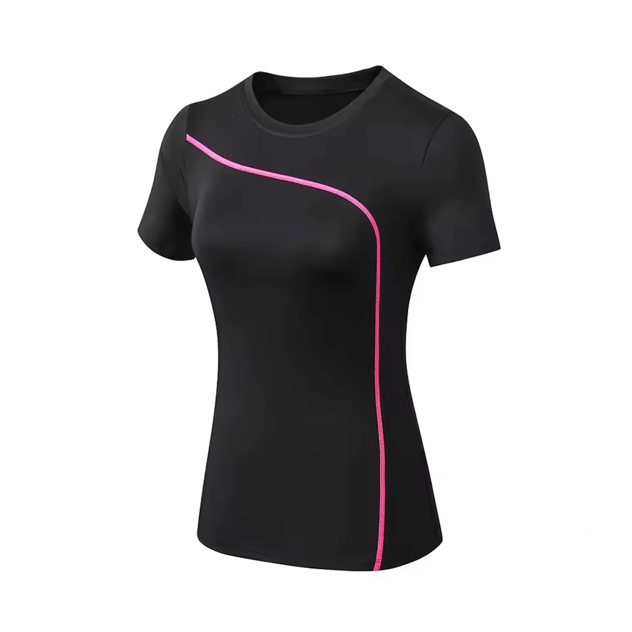 Elegant Women's Black Compression Shirt