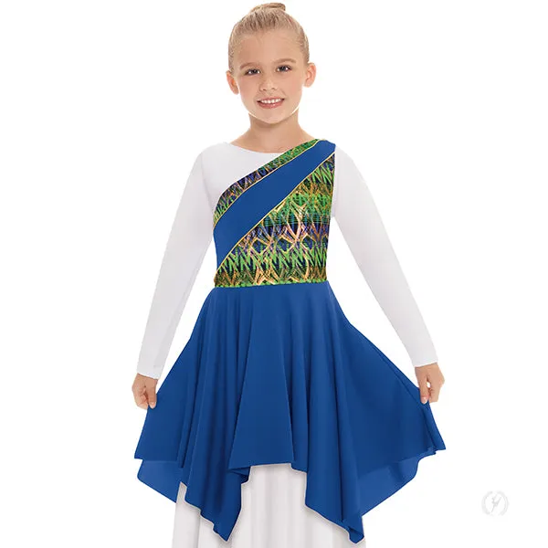 Eurotard 63567C Girls Joyful Praise Asymmetrical Tunic