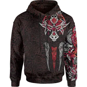 Fenrir Pullover Hoodie - Crimson Edition