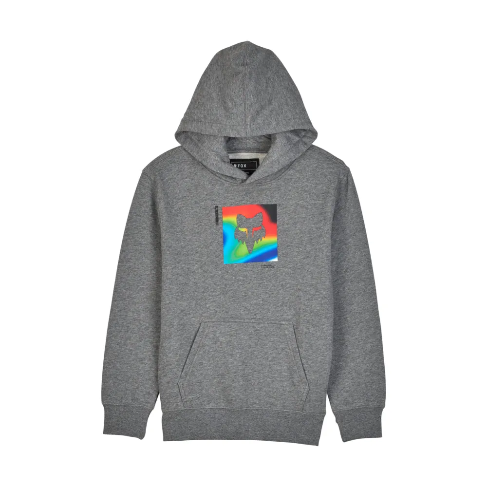 FOX YOUTH SCANS FLEECE PULLOVER HOODY [HEATHER GRAPHITE]