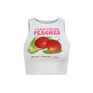 Fresh Peaches Ribbed Top