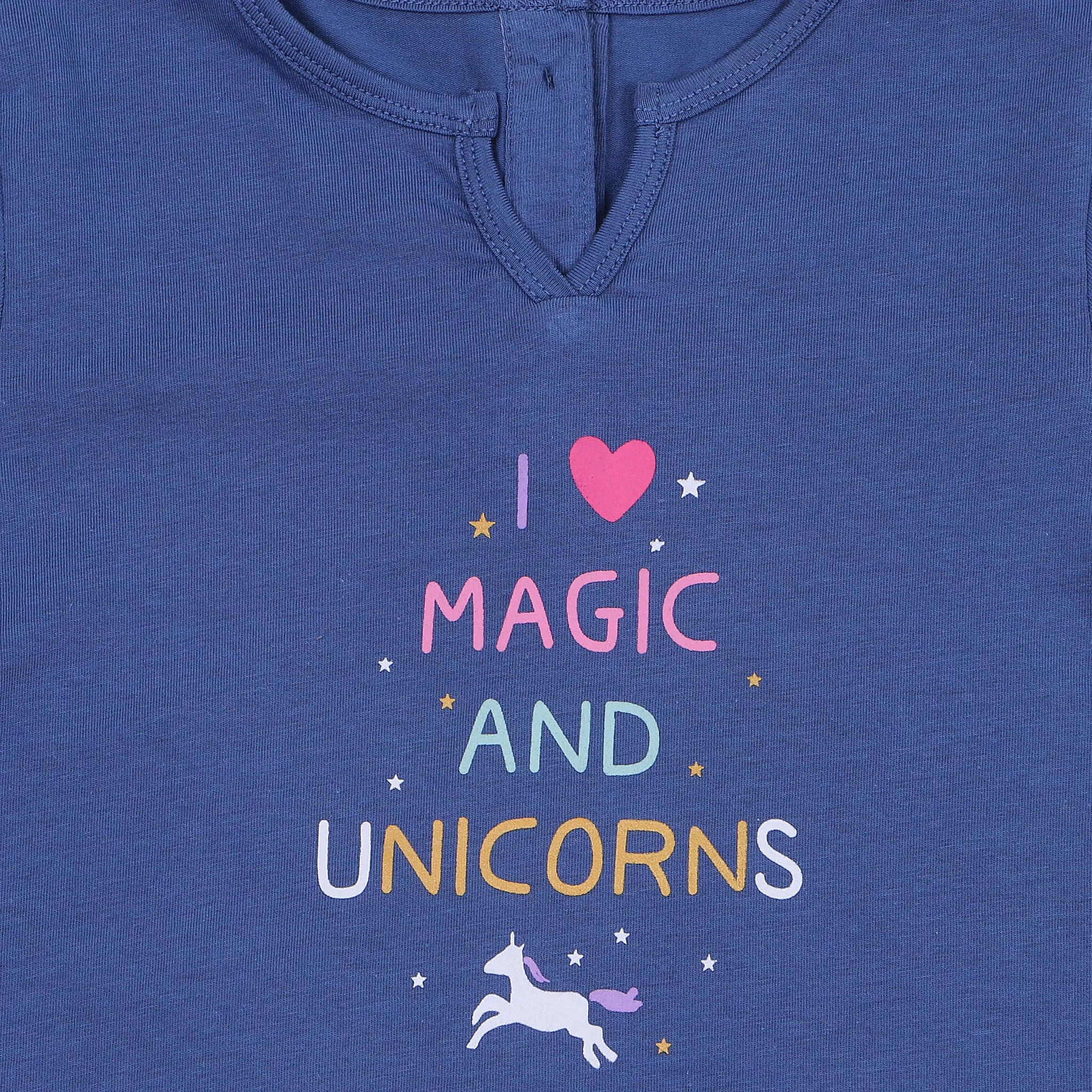 Girls Unicorns Graphic Top