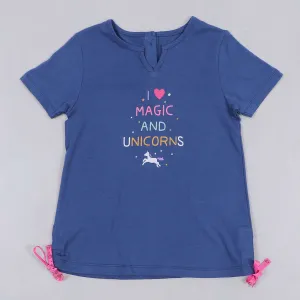 Girls Unicorns Graphic Top