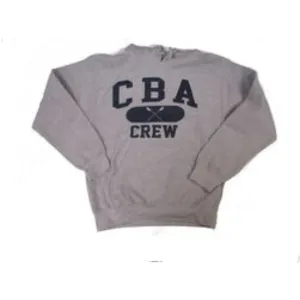 Grey Hooded Crew Sweatshirt